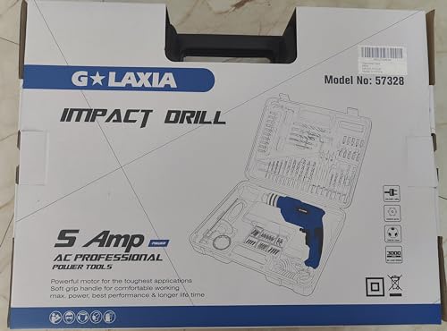 G LAXIA 550W Hammer Drill, Speed Variable 3000 RPM, 13mm Chuck, Electric Hammer and Drill 2-in-1,Package Contains 105 Accessories 10 G LAXIA 550W Hammer Drill, Speed Variable 3000 RPM, 13mm Chuck, Electric Hammer and Drill 2-in-1,Package Contains 105 Accessories - Image 10