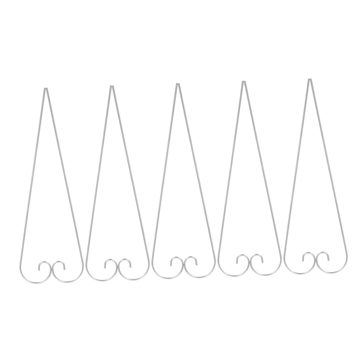 Gogogmee Outdoor Garden Stake Hooks 10 Pack Metal Shepherd Hooks for Plant Tags Easy Install Garden Decor