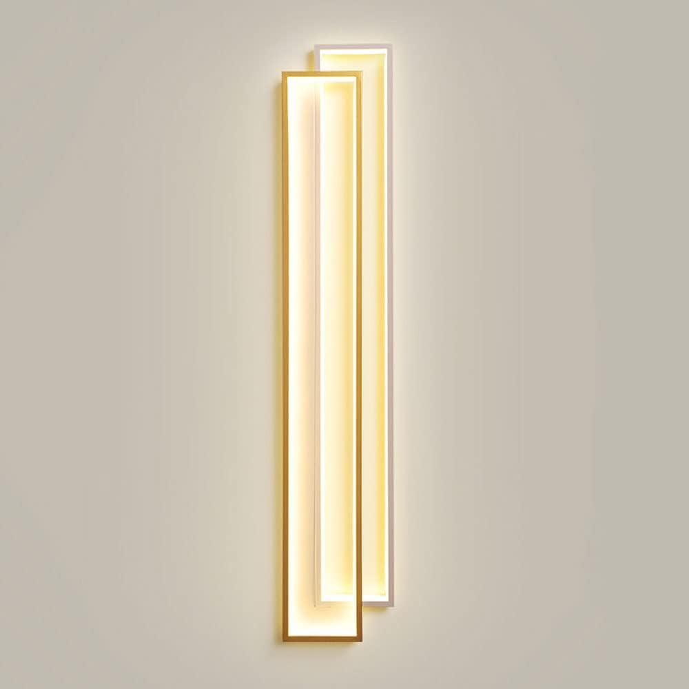 HPTHLY Wall Sconce Led Wall Mount Light Geometric Linear Wall Lamp, Minimalist Wall Lighting Fixtures,Luxury (Gold-60Cm)