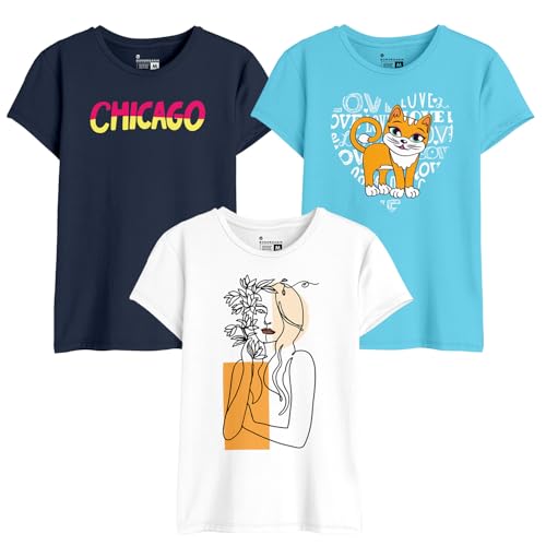Image of Bon Organik Women's Cartoon Regular Fit T-Shirt