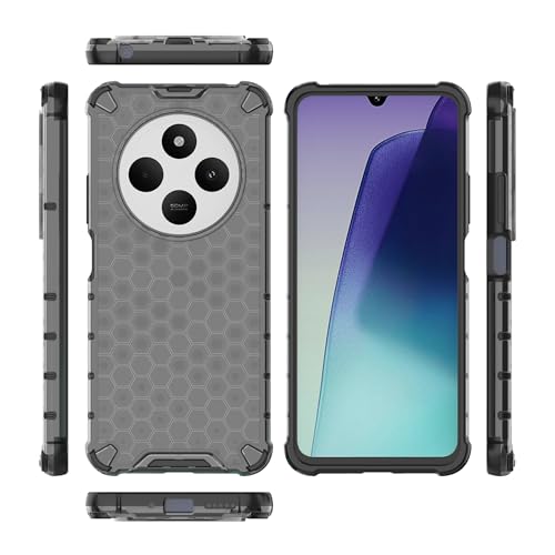 Image of Glasgow Back Case Cover Compatible with [ Mi Redmi A4 5G / 14C 5G / Poco C75 ] (Stylish Design) - Black