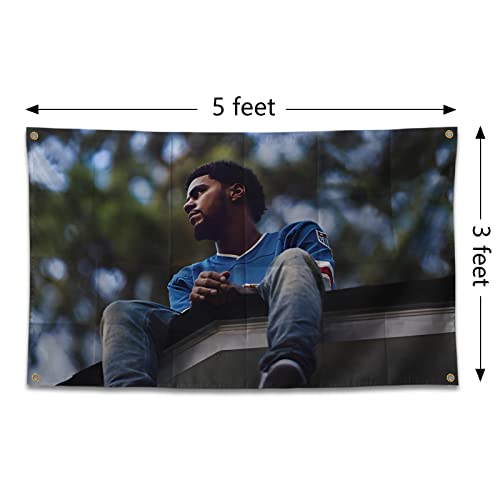 Funny Tapestry Cole Album Cover J Poster Flag 3X5 Ft With Four Grommets For College Dorm Indoor And Outdoor Teens Room Wall Hanging Tapestry (Pink-5) #TOP1