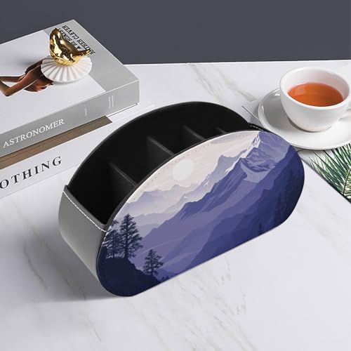 Rangement télécommande 5 compartiments pour stopper le désordre de table - 7