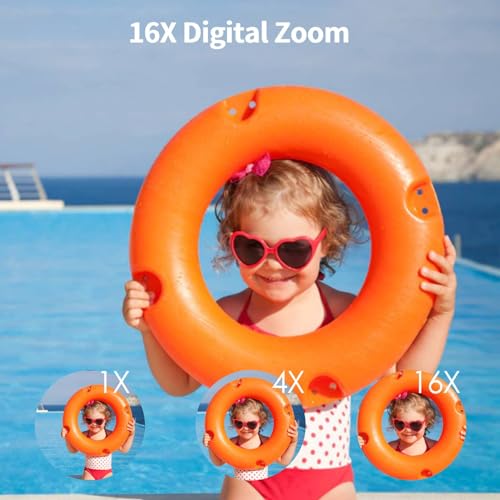 Zopsc Digital Camera demonstrating 16X digital zoom