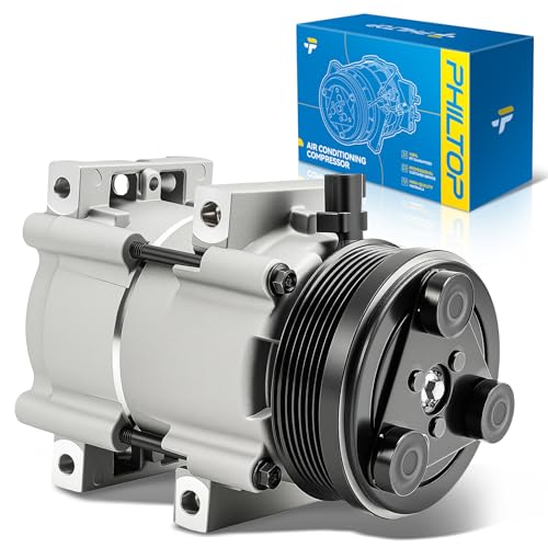 Image of PHILTOP 7512428 NEW AC Compressor w /Clutch for Mustang 2007-2010 4.0L | Brand-new A /C Compressor, Replaces# 7R3Z19703B 6512428 1988X 202201 AR3Z19703C AC1202201 YCC316 68193 2011045AM YCC286 700748