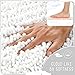 Yimobra Bathroom Rugs Non Slip Washable 32x20 Inch - Ultra Soft Absorbent Chenille Bath Mat, Quick Dry Shaggy Floor Carpet for Tub Shower, White Home Decor Accessories