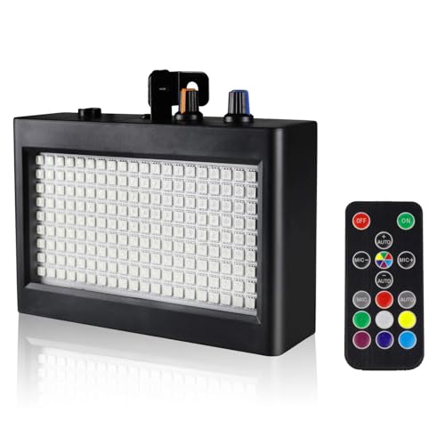 EcoStrobe Stage Strobe Light, Super Bright Flash Stage Lighting, Sound Activated and Speed Control...