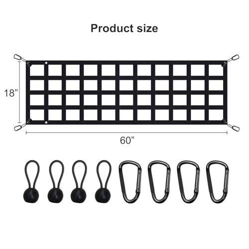 Wingsflee CGN01 Tailgate Net - For Full Size Truck Cargo Net Compatible thumb #1