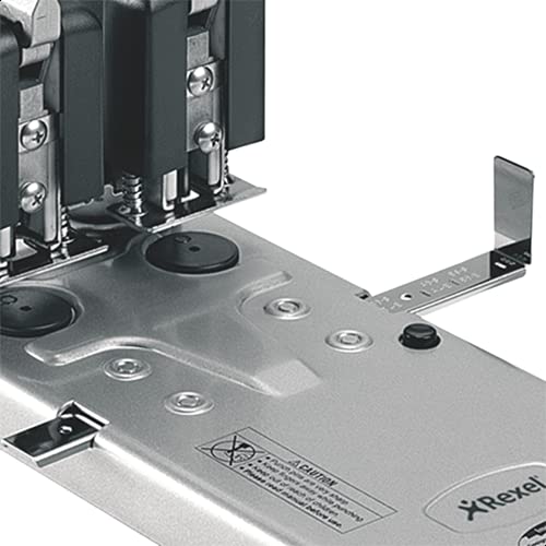 Rexel HD2150 Ultra Heavy Duty 2-Locher, 150 Blatt Kapazität, müheloses Stanzen, Metall, Silber/Schwarz, 2101234