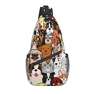 Dog Puppy Sling Backpack Crossbody Shoulder Bag Travel Hiking Daypack Gifts Dog Puppy Sling Backpack Crossbody Shoulder Bag Travel Hiking Daypack Gifts