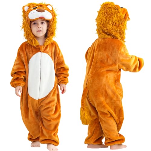 COOKY.D Kids Lion Costume Animal Romper Jumpsuit 2-6 Months