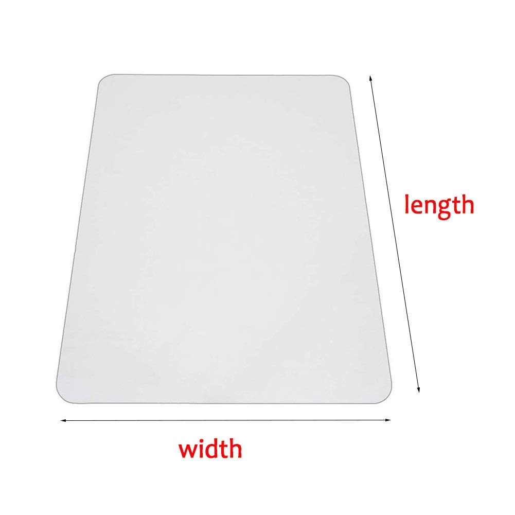Transparente Schutzhülle für harte Böden, 1 mm dicker Tischschutz, anpassbare Schreibtischunterlage (90 x 120 cm), ideal für Sitzkissen und Teppiche