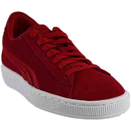 Puma Unisex-Child Suede Classic Badge Sneaker, Barbados Cherry-Barbados Cherry, 4 M US Big Kid - Main Image