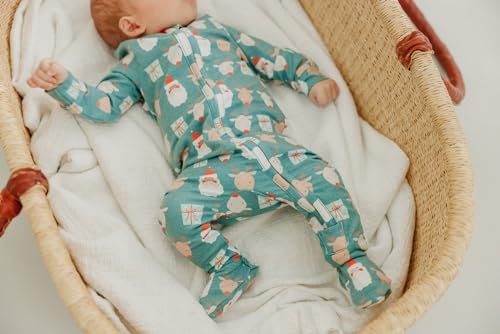 Image of Copper Pearl Baby Zip-Up Footie Pajamas - Soft Stretchy Sleep and Play Footies for Boys and Girls