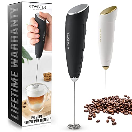 Image of ZK Milk Frother Twister - Black Silver