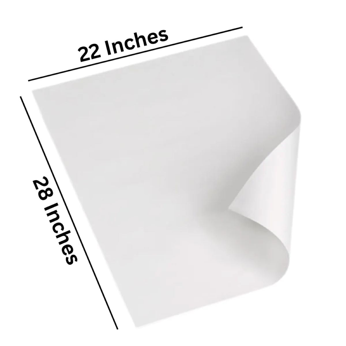 White A1 Size Chart Paper/Pastel Sheets - Pack of 20, Poster Sheets | 200 GSM Paper | Big/Full Size, Unruled/Plain Used in Art and Craft 1