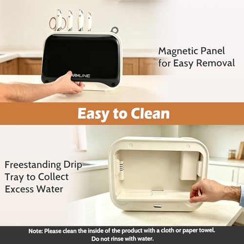 Charmline Next-Gen Smart Cutting Board and Knife Set with Holder, Self-Cleaning and Drying, Space-Saving Kitchen Organizer, Practical Gift for Mom, Dad, Housewarming, Birthday & Christmas - Image 5