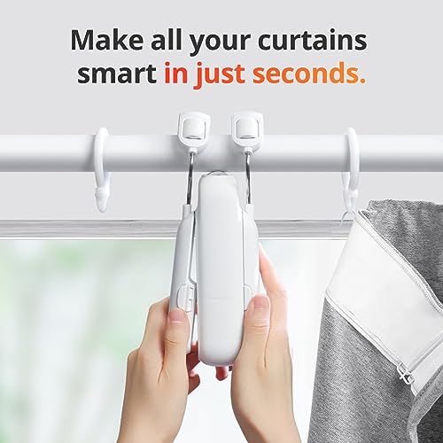 Switchbot W2400000 Automatic Curtain Opener - Bluetooth Remote Control Smart Curtain With App/Timer, Upgraded High-Performance Motor, Add Switchbot Hub To Work With Alexa, Google Home thumb #1
