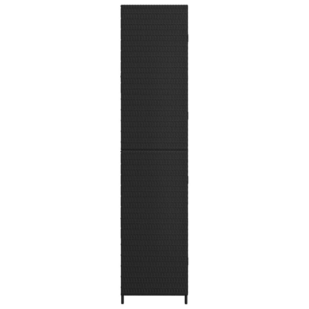 Générique Armoire de Rangement de Jardin Noir 59x40x180 cm Résine tressée,Meubles,Armoires & Meubles de Rangement,Casiers & armoires de Rangement,Noir,16 KG,319872