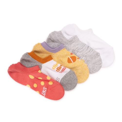 MUK LUKS Womens Set of 5 Pickleball No Show Socks