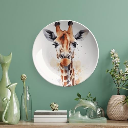 Plato decorativo de porcelana con jirafa, 6 pulgadas miniatura 5