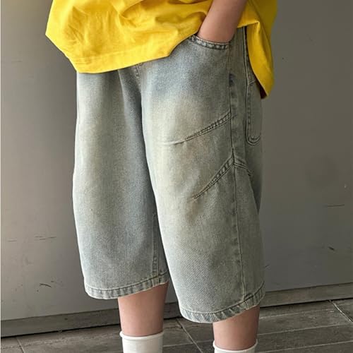 Boys Summer Vintage Cargo Short Jeans with Multi Pockets Outdoor Casual Retro Streetwear Short Skateboard Shorts Boys4