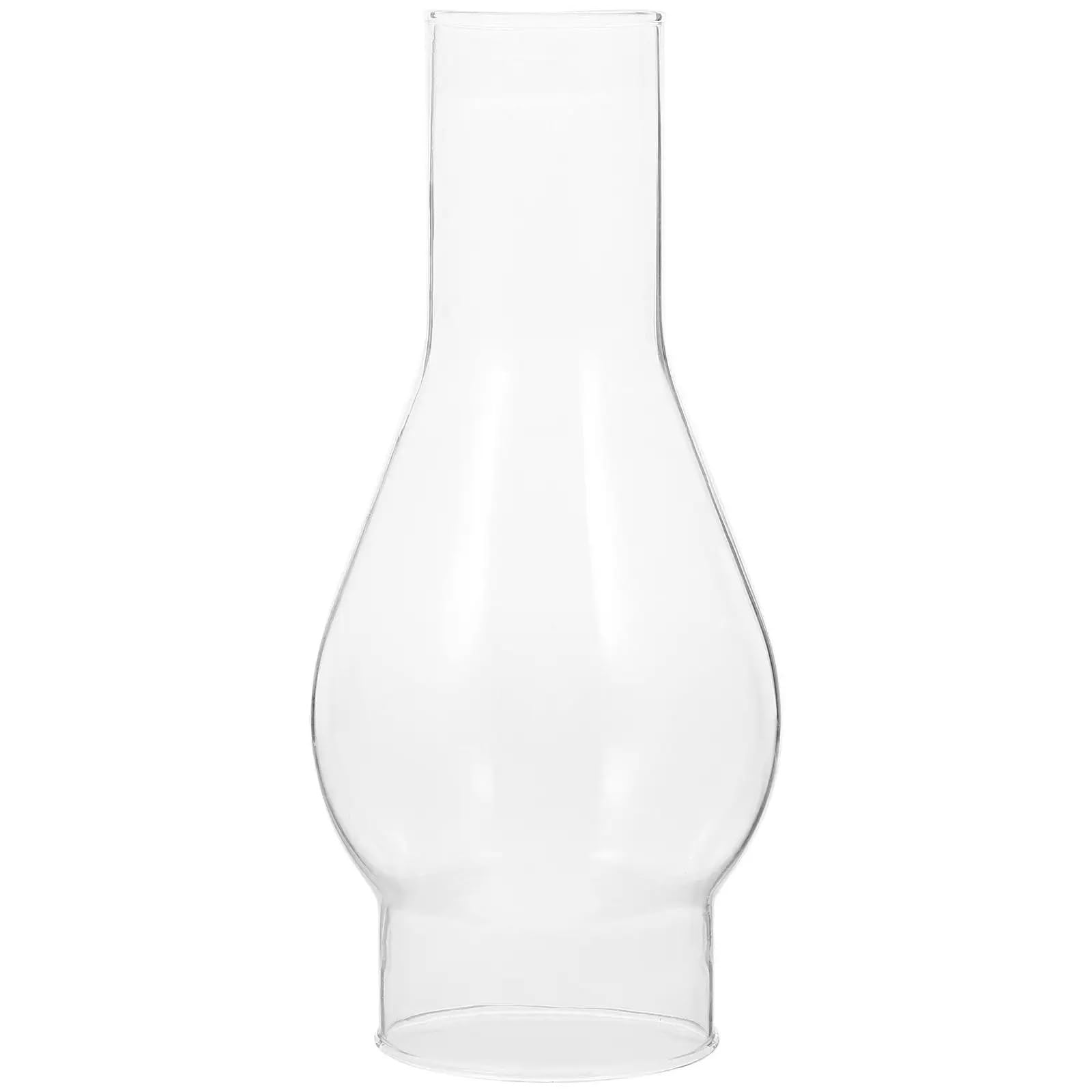 Clear Oil Lamp Shade Kerosene Lampshade Globes Replacement Glass Vintage Transparent for Desktop Decoration