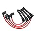 JDMSPEED New Red Ignition Spark Plug Wires Set Replacement for Mazda Miata MX-5 1.6L 1.8L Engines 1990-2000 10.2mm Replaces B61P18140A, B61P18140B, B61P18140C, BPE818140A