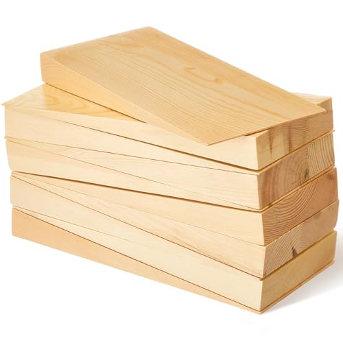 Leinuosen 10 Pack Wood Shims 4" x 9" x 1" Pine Wood Wedges