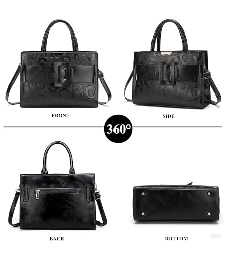 Bolso Tote suave de cuero vegano KingTo para mujer miniatura 5