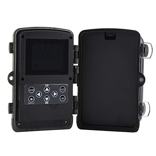 Cámara IR,Jadpes Cámara Impermeable Trail, 16 Millones de cámaras de Caza HD 1080P 12MP HD Wildlife Game con 42PCS 850NM LED con visiones nocturnas 120 ° Gran Angular Cámara de Video Impermeable