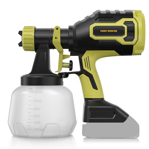 Brushless Cordless Paint Sprayer Compatible with Dewalt 20V Batte...