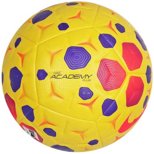 Nike Academy Plus HV4392-710 - Pallone da calcio, colore: Giallo/Viola/Rosa Hyper