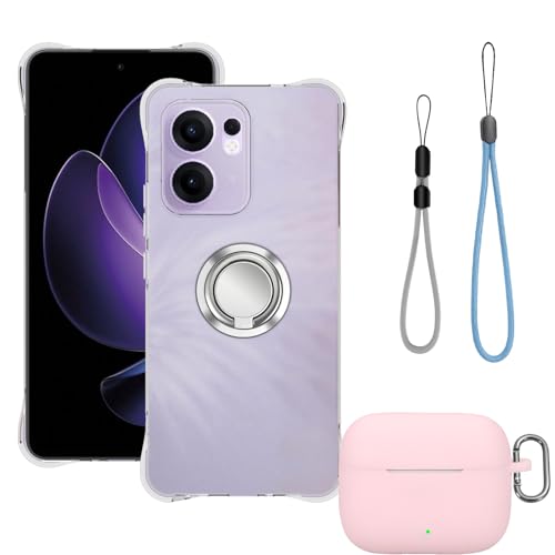 For OPPO Reno13 A&Enco Buds3 Pro P[X S یJo[ ԍڃz_[Ή YANMONGI Ot X^h@\ GAobO X}zP[X ϏՌ TPU op[ XN[ & Jی h~ ^ y