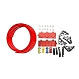 DeeRace フレキシブルなレースカーランプトラック ダイキャストカー スターターセット ロングデザイン 多機能プレイセット DIY レーストラック 3歳以上のお子様へのギフト, 赤 4m