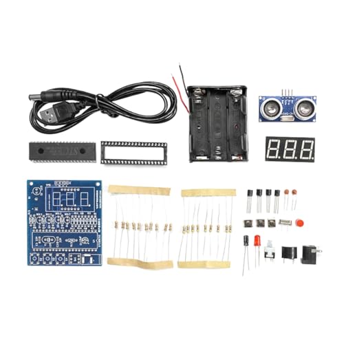Tiardey Apprendre à souder des Kits 51 Kit de télémètre à ultrasons pour microcontr?Leur avec Module de capteur à ultrasons HC-SR04