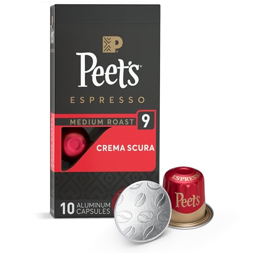 Peet's Crema Scura Espresso Capsules Medium Roast 10ct