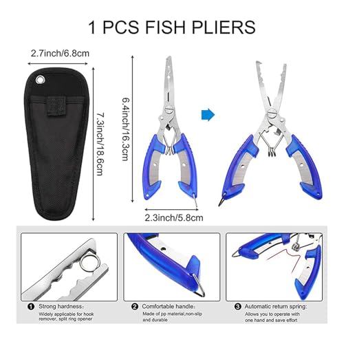 Pinza para peces y báscula de digital de mano para evitar pérdidas 2