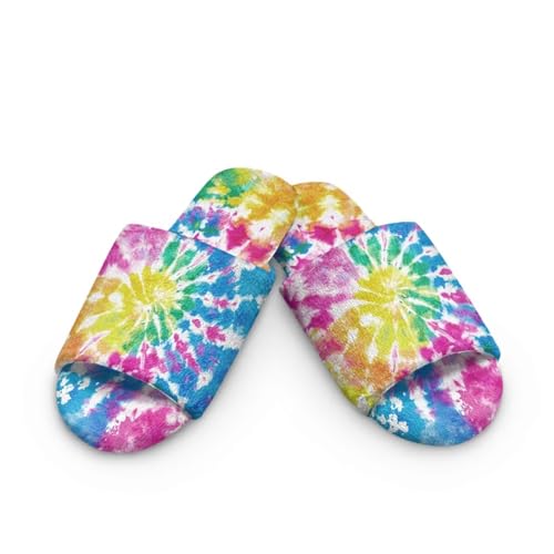 Women Men Open Toe House Slippers Soft Cozy Indoor Lightweight Flannel Plush Slippers2