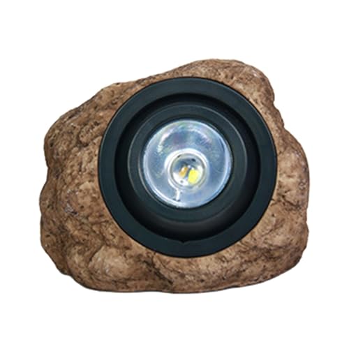 Lampe solaire rock projecteur de jardin LED étanche pour pelouse