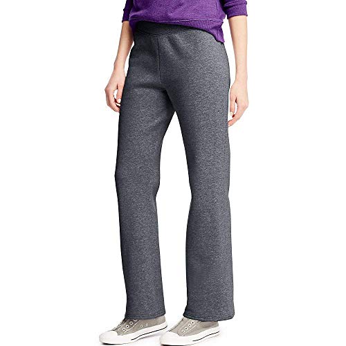 Hanes Womens Regular Fleece Sweatpant Slate M