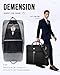 MATEIN Mens Garment Bags for travel, Large Travel Suit Bag Up to 7 Suits with Strap, Wrinkle Free Carry On Garment Bags for Hanging Clothes, Business Suitcase Luggage Bag Fit 17.3 Inch Laptop, Black