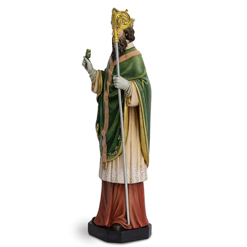 Estatua de San Patricio 10.5" H en Resina Pintada miniatura 4
