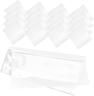 USHOBE 25 Pçs Disco De Vinil De Plástico Capa Externa Mangas De Disco De Vinil Bolso Externo Mangas De Vinil Para Suprimentos De Discos Capas De Álbuns De Vinil Acessórios Para Álbuns De