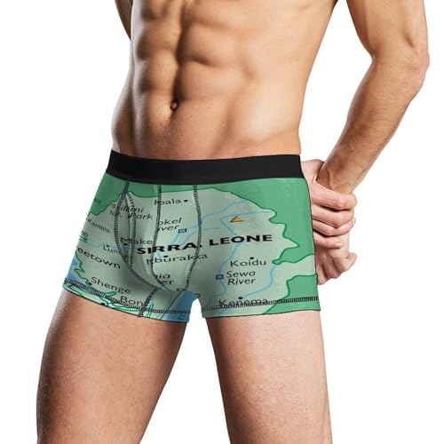 Maps of Thailand Men's Underwear Breathable Boxer Briefs Pajama Sleep3