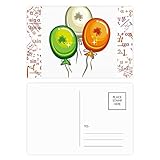 Dimensions : 14,6 x 9,8 cm. Clover Balloon Irlande St Patrick Lot de 20 cartes postales de remerciement