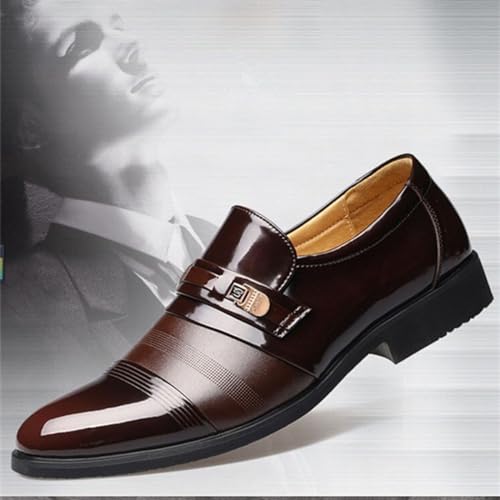 Dress Shoes for Men Classic Modern Men's Oxfords Formal Casual Business Wedding Work Comfortable Slip on Derby Shoes3