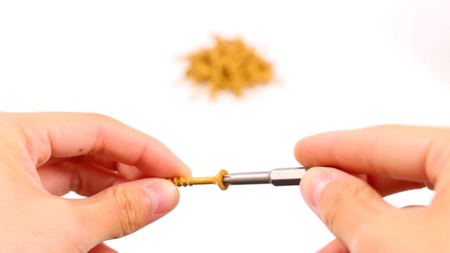 Bobibbi Deck Screws #10 x 3’’, T25 Star Torx Drive Flat Head Wood Screws, Tan, 5lb