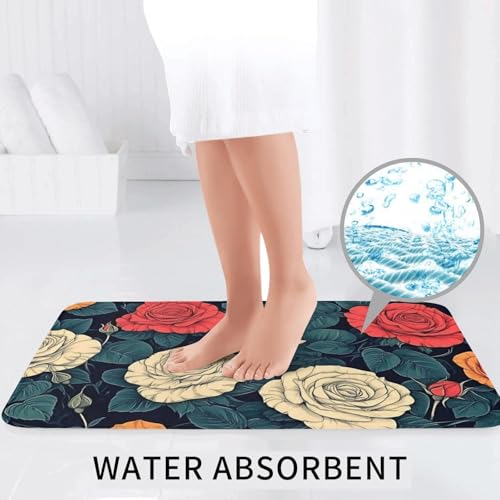 Alfombras de baño antideslizantes de microfibra bohemia lavable a máquina 7