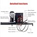 980W IBC Ton Barrel Electric Mixer 1000L Agitator Horizontal Plate Paint Coating Che-mical Disperser, Adjustable Size, for Paint Coating Materials Viscous Liquid Ink Dissolver
